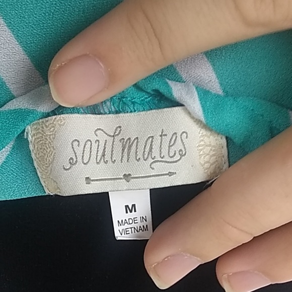 Soulmate ombre stripped tank. Size medium - Picture 3 of 5